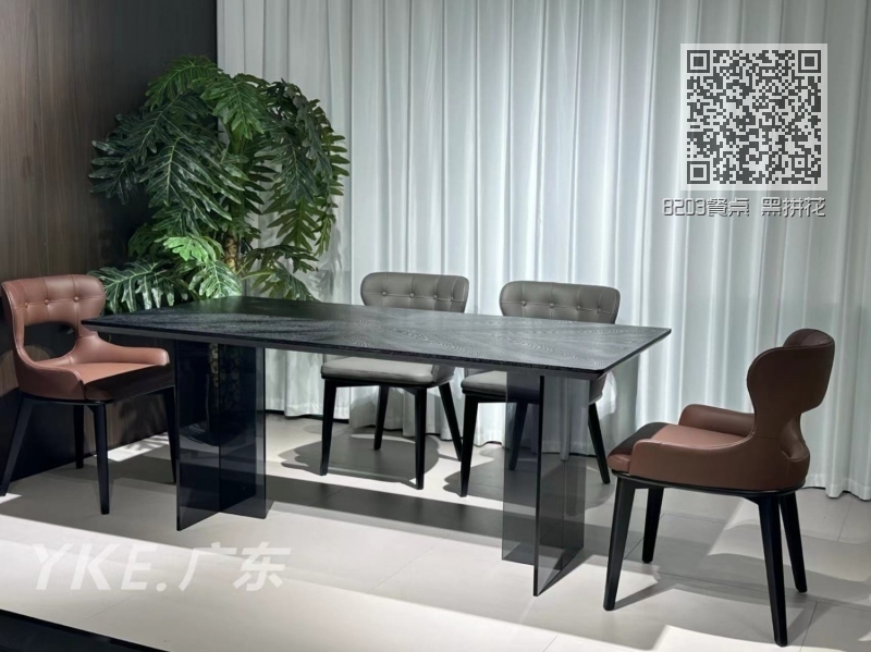 8203餐桌 黑拼花 8203餐桌 黑拼花