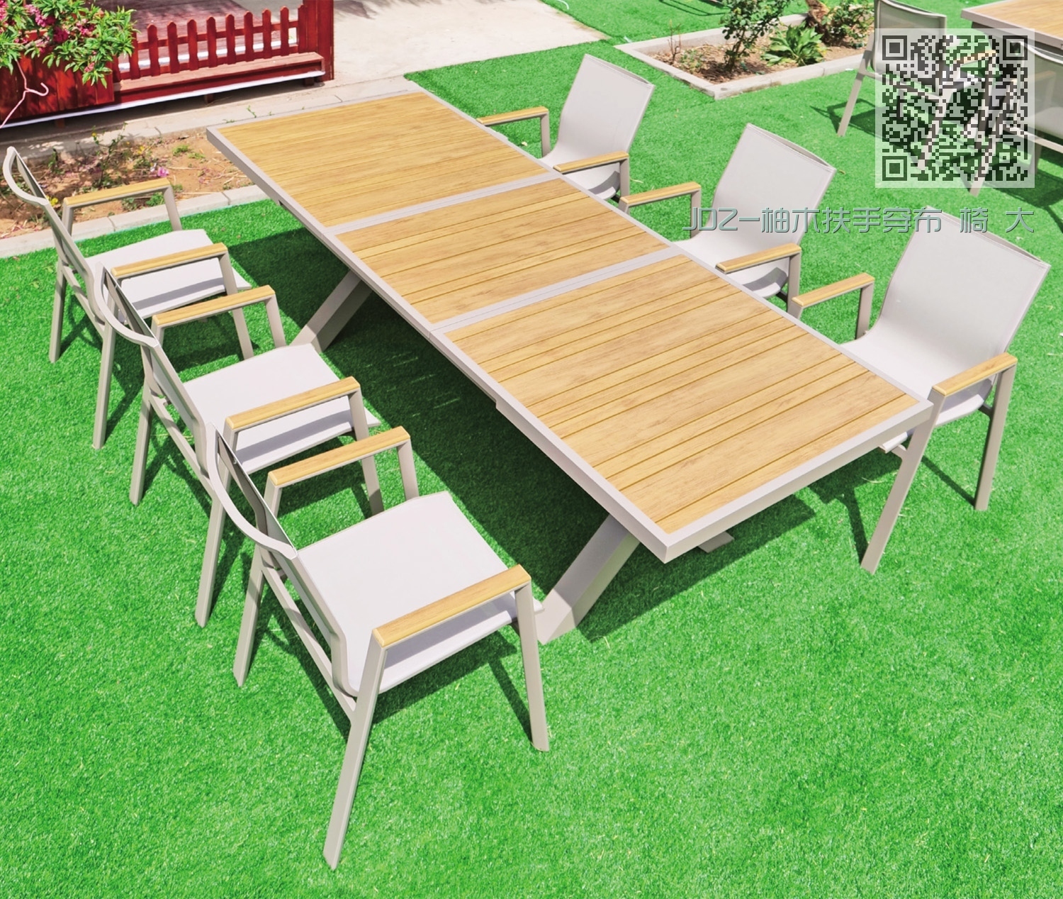 JDZ-柚木扶手穿布 椅 大小板拉伸台(香槟色) JDZ-柚木扶手穿布 椅 大小板拉伸台(香槟色)