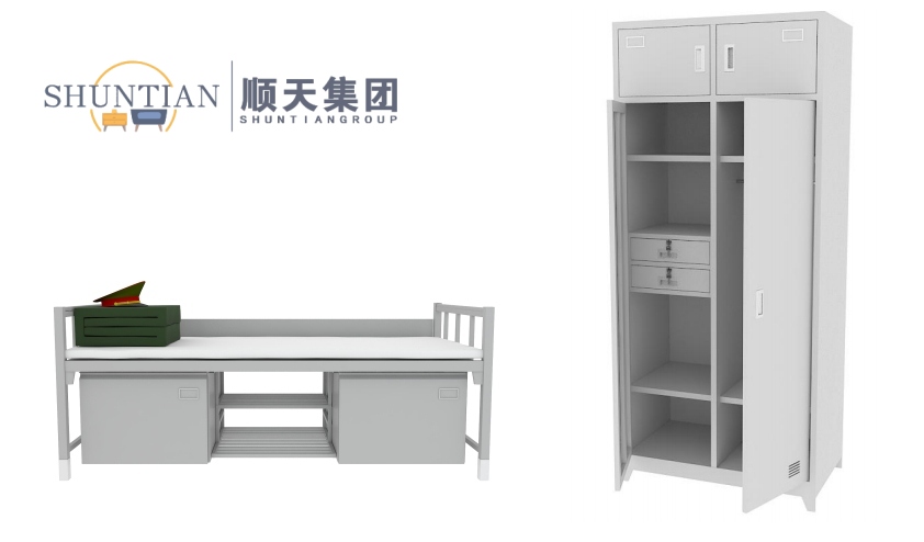 制式柜+制式单人床