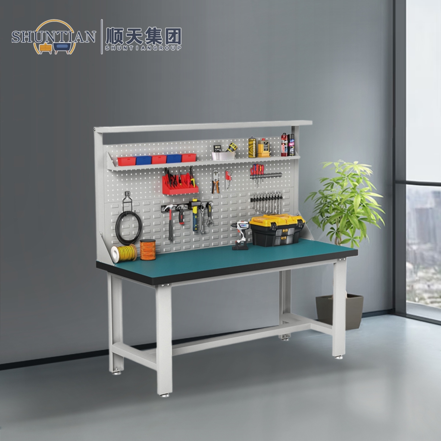 GZT-20 重型工作台-双挂板 GZT-20 重型工作台-双挂板