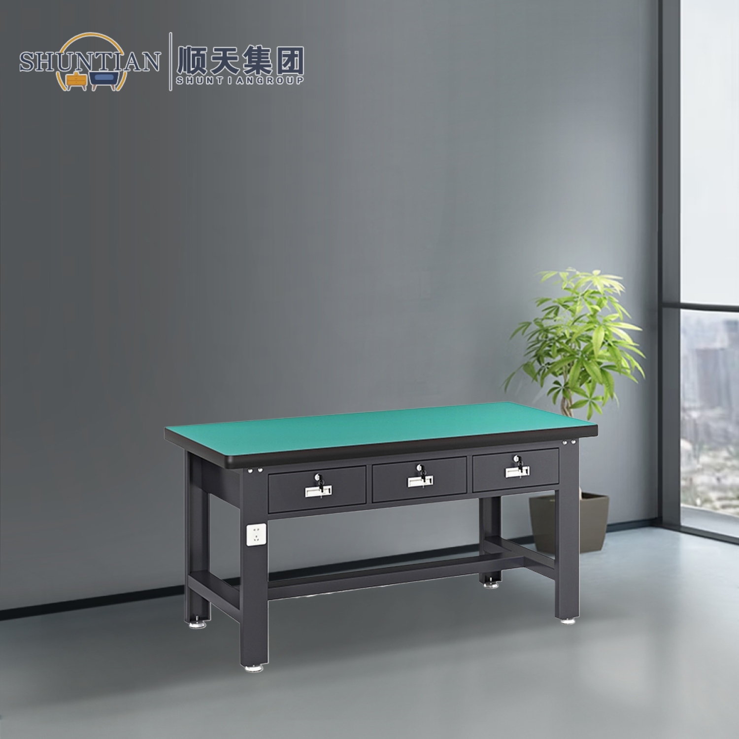 GZT-33 重型工作台-平三抽