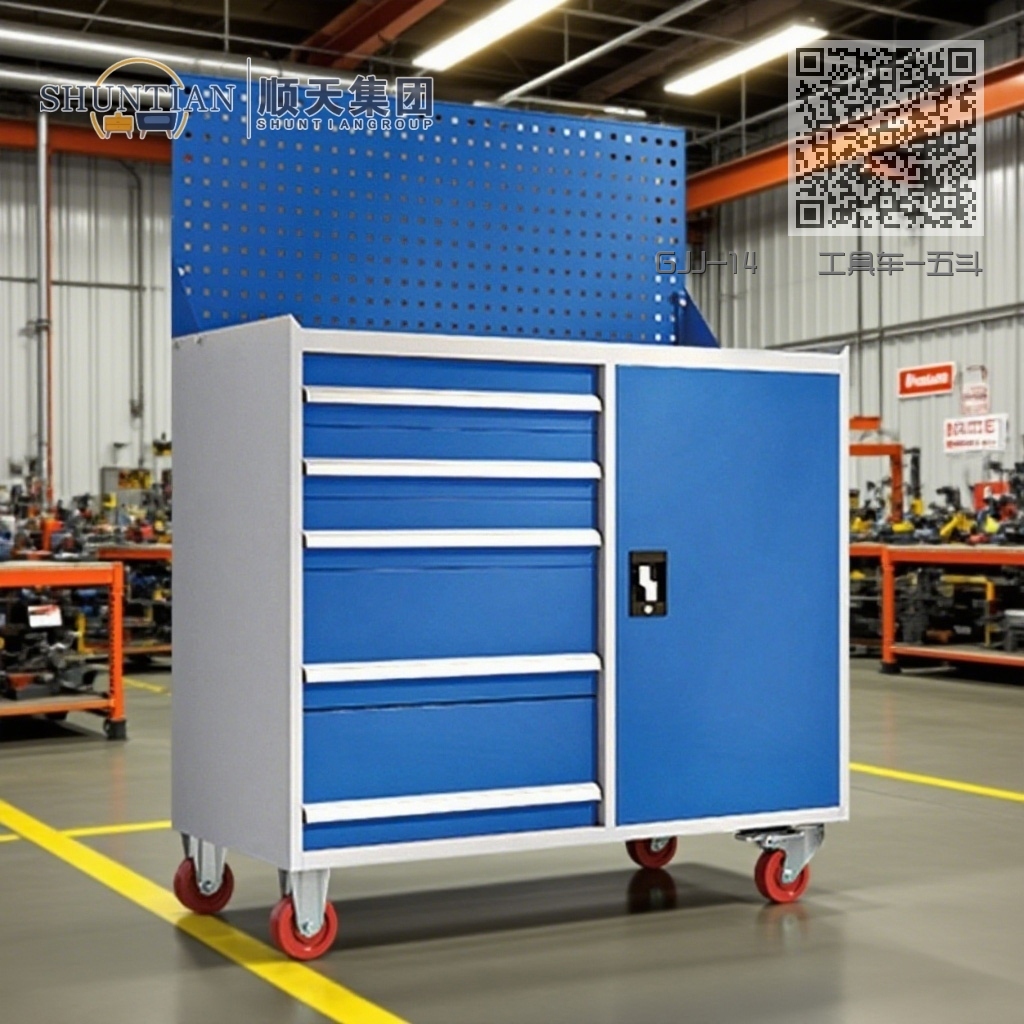 GJJ-14 工具车-五斗单开门-挂网 GJJ-14 工具车-五斗单开门-挂网