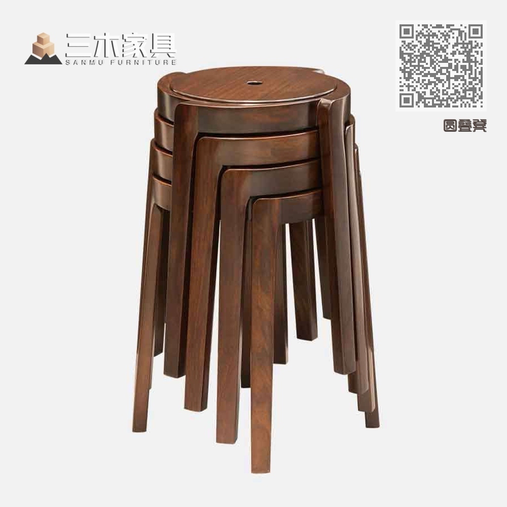 圆叠凳