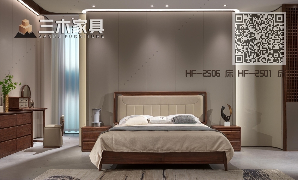 HF-2506 床 HF-2501 床头柜 HF-2502 梳妆台 HF-2501 妆凳
