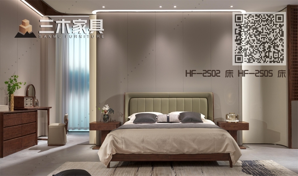 HF-2502 床 HF-2505 床头柜 HF-2502 梳妆台 HF-2501 妆凳
