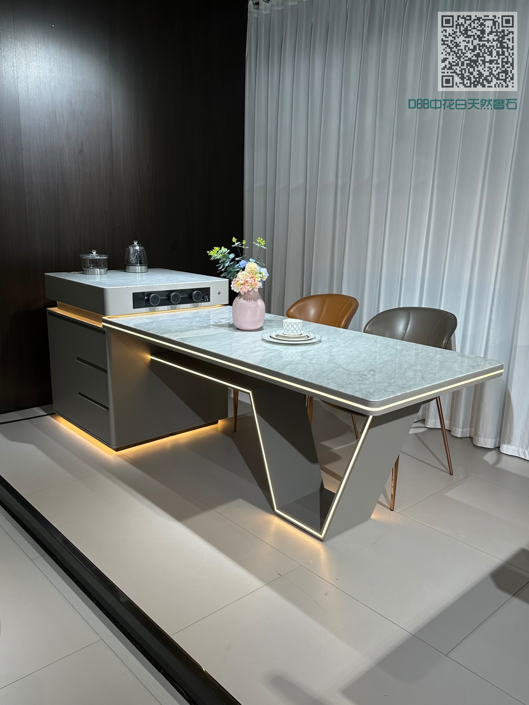 D88中花白天然奢石