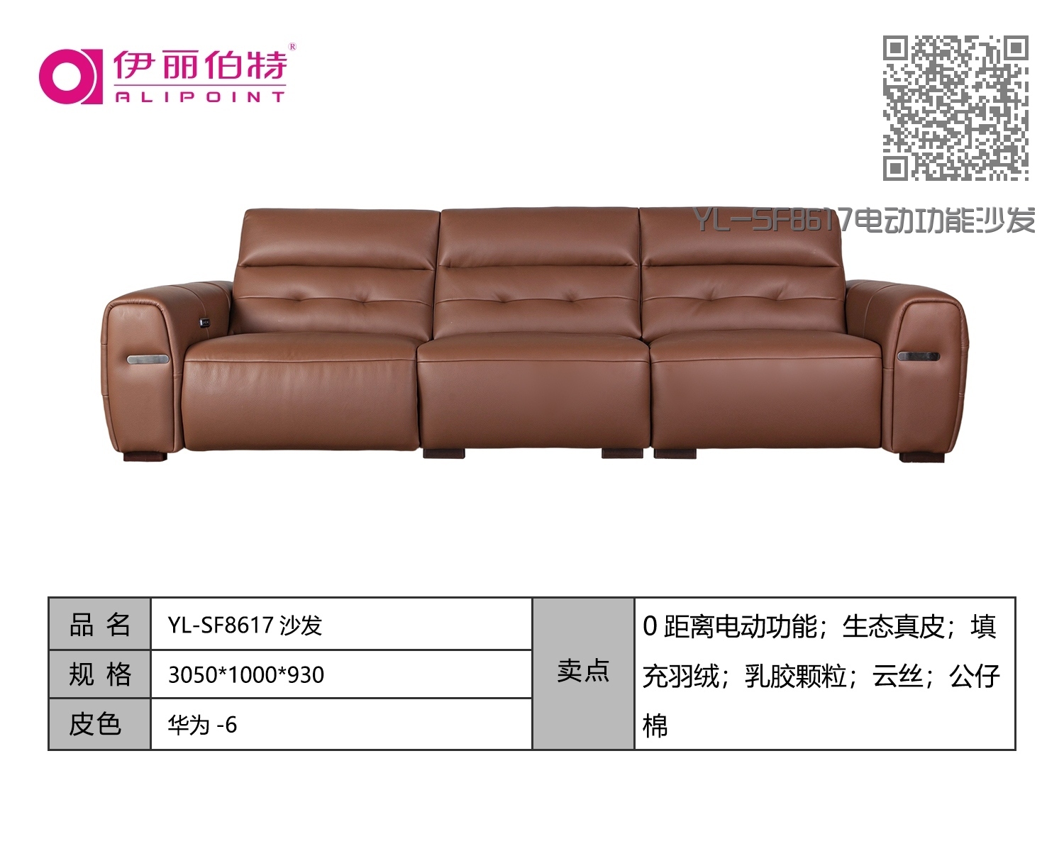 YL-SF8617电动功能沙发