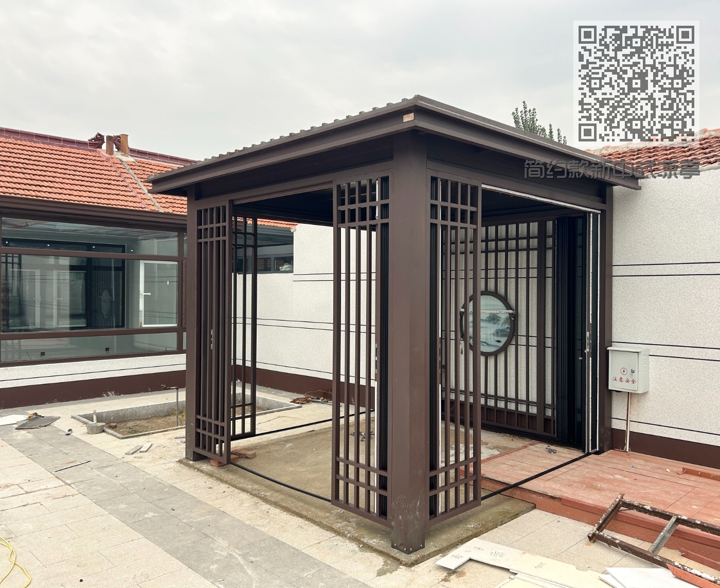 简约款新中式凉亭