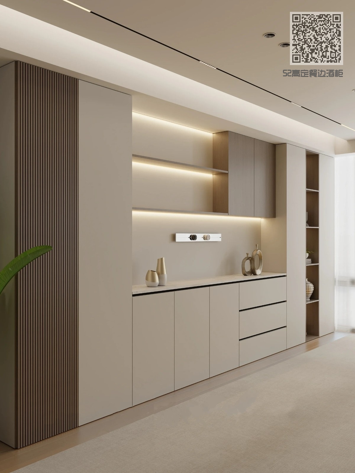 52高定餐边酒柜