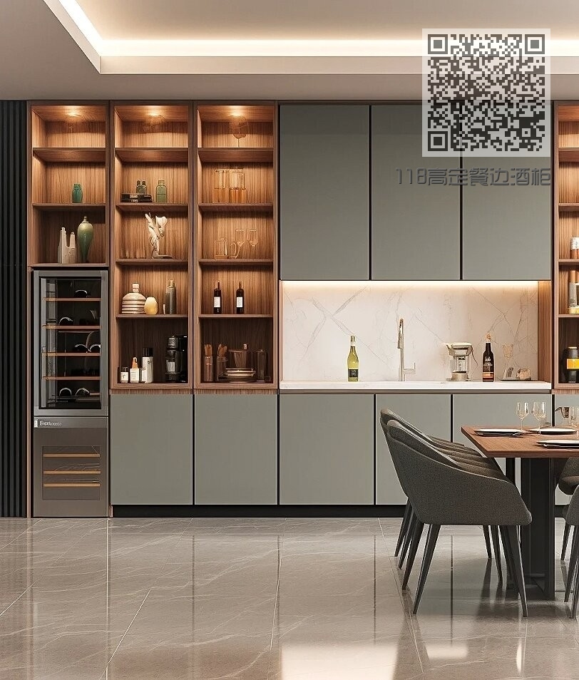118高定餐边酒柜