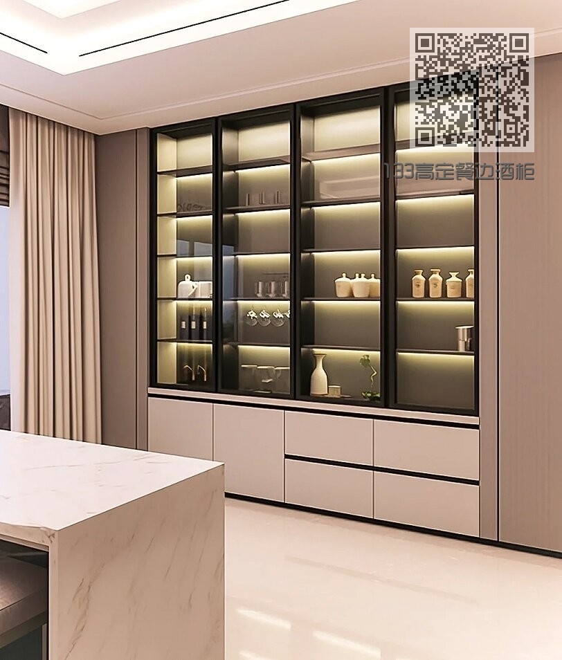 133高定餐边酒柜