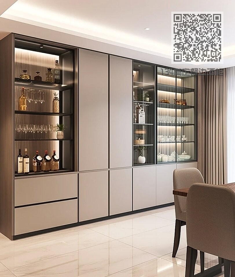 134高定餐边酒柜