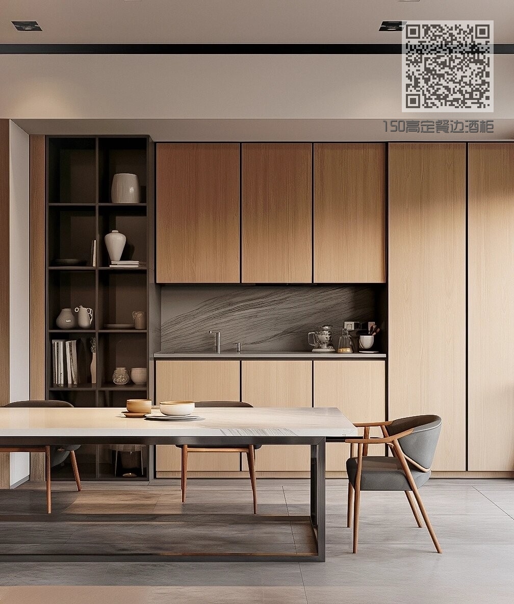 150高定餐边酒柜