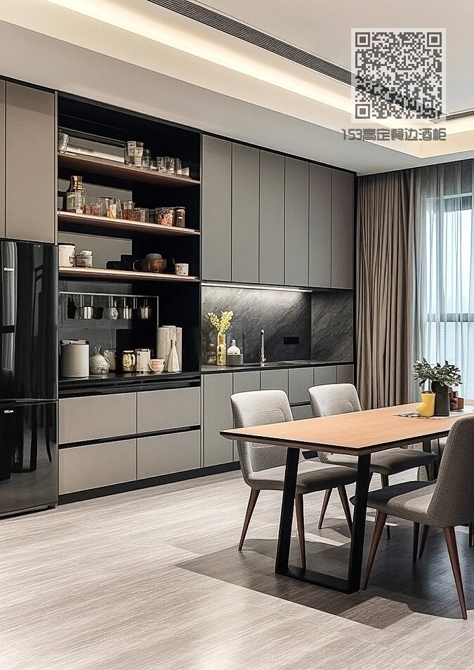 153高定餐边酒柜