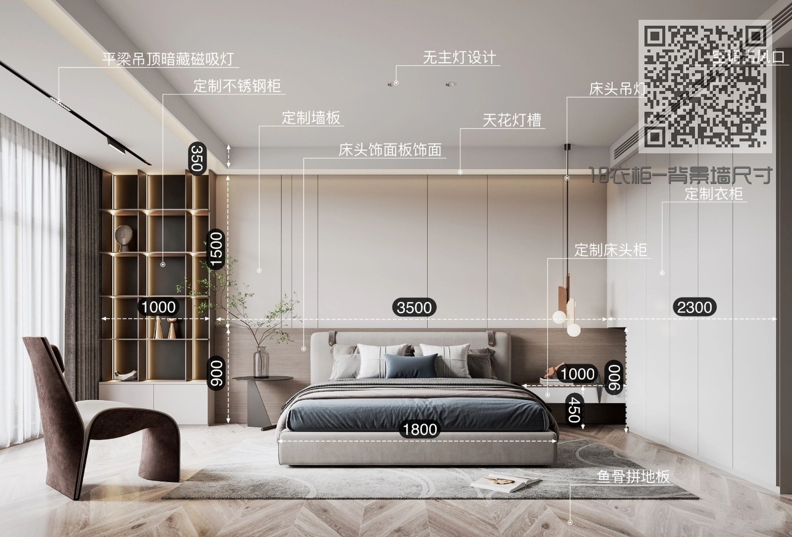 18衣柜-背景墙尺寸