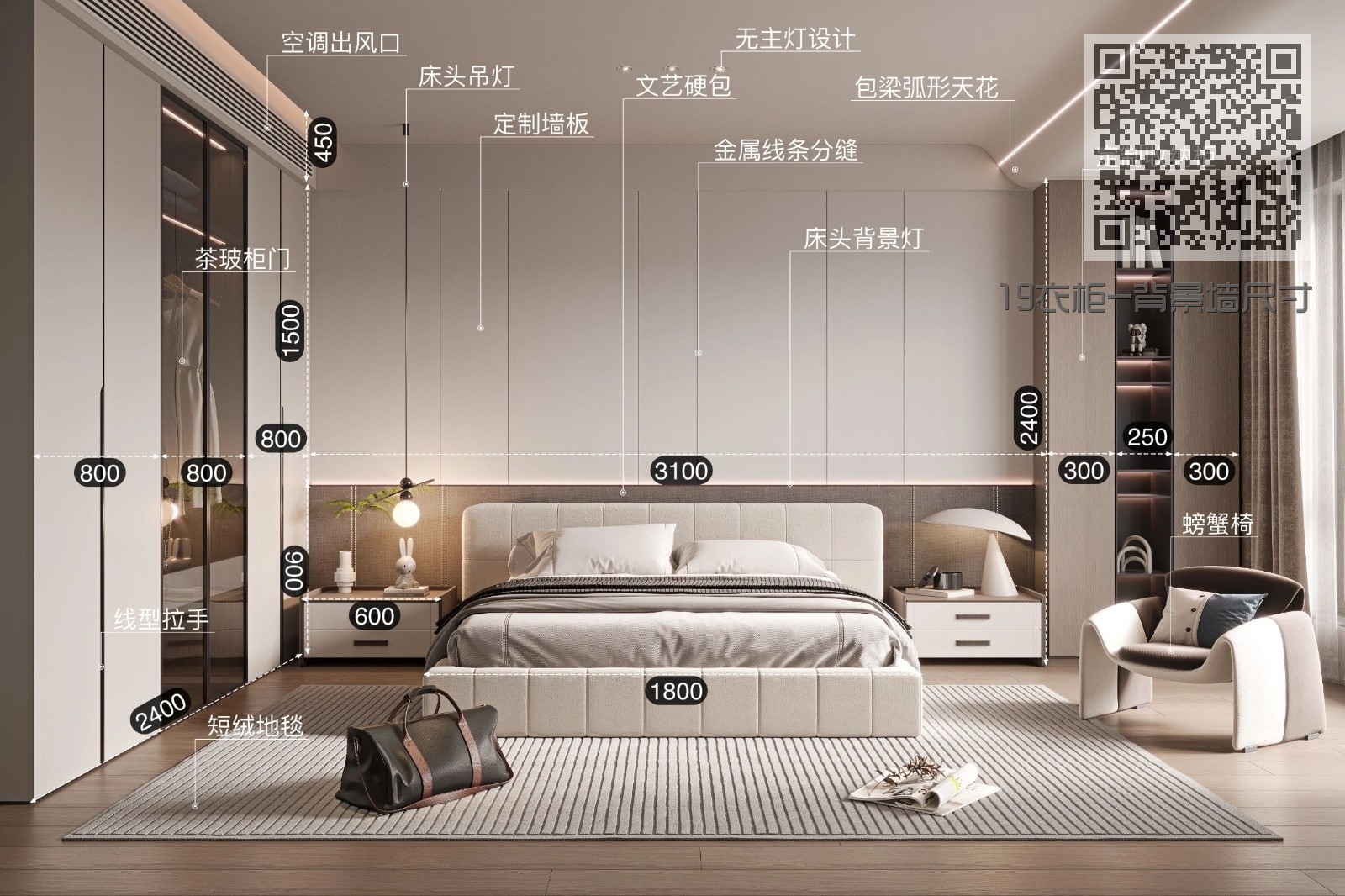 19衣柜-背景墙尺寸