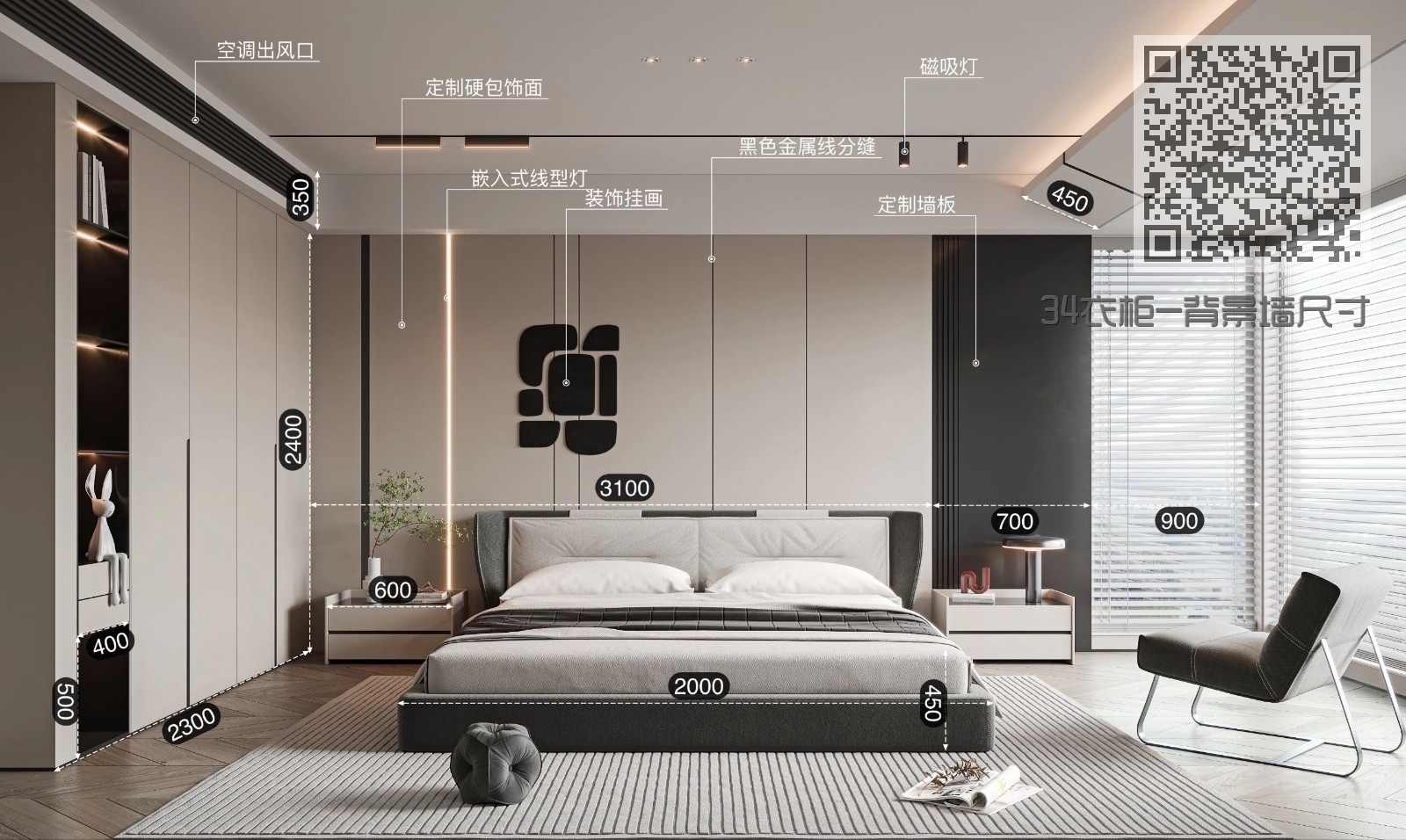 34衣柜-背景墙尺寸