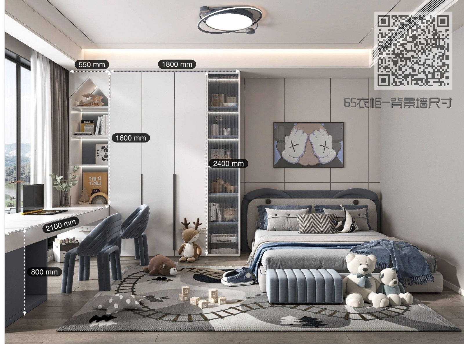 65衣柜-背景墙尺寸 65衣柜-背景墙尺寸