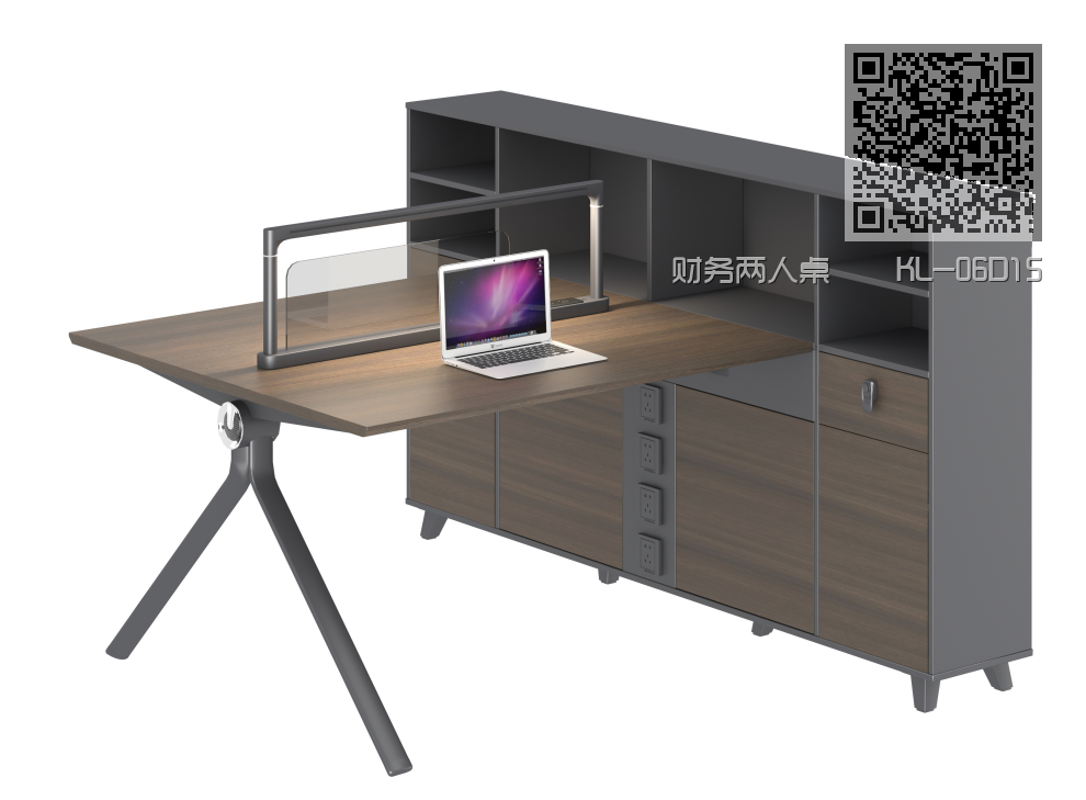 财务两人桌 KL-06D15 财务两人桌 KL-06D15