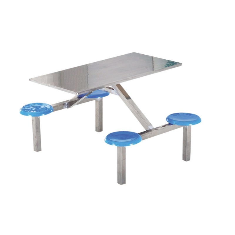 LTCZY-01 半不锈钢连体餐桌椅