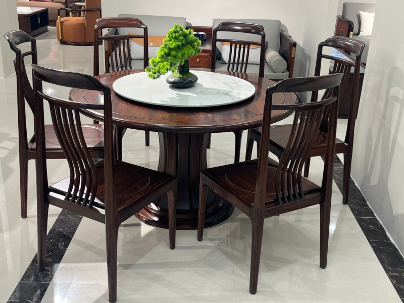 801圆桌1.35米配6椅