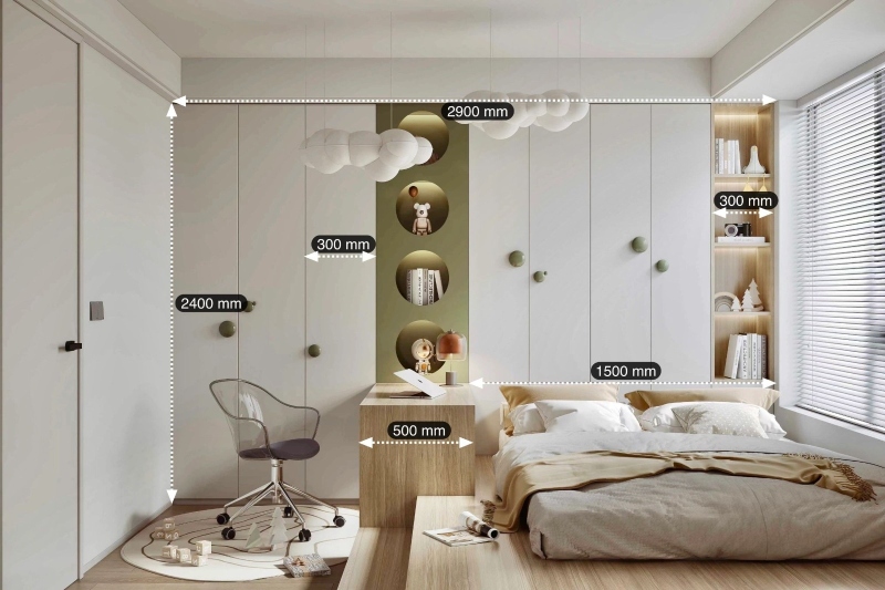 62衣柜-背景墙尺寸